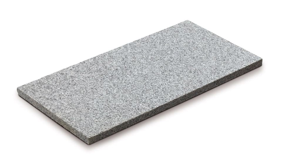 GRANITO BIANCO - Lastra in Granito per Pavimentazione Esterna - Finitura Fiammata