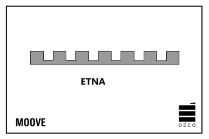 MOOVE.ZEN- Rivestimento a posa immediata - Finitura Charcoal- Doga Etna 21x545x2900 mm