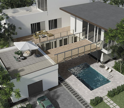 Gres spessorato CONTEMPORARY LIGHT GREY 60x120x2 cm