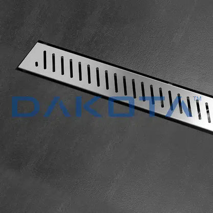 Kit - Canaletta Dakua+ Plus con Griglia Inox Oblì 600 - Canaletta per doccia a pavimento 78x600