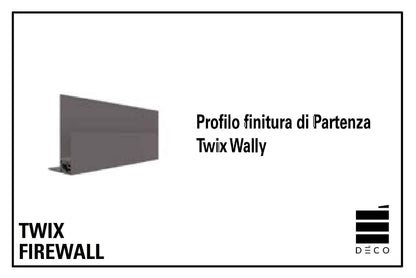 FIREWALL TWIX - Profilo finitura di partenza per Twix Wally