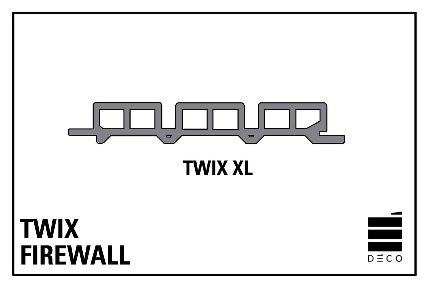 FIREWALL TWIX - Rivestimento - Profilo XL - 29x207x3000mm