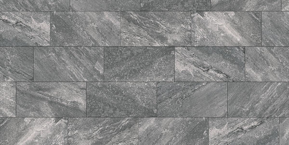 Gres spessorato QUARZO NERO 39x78x2 cm
