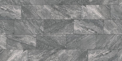 Gres spessorato QUARZO NERO 39x78x2 cm