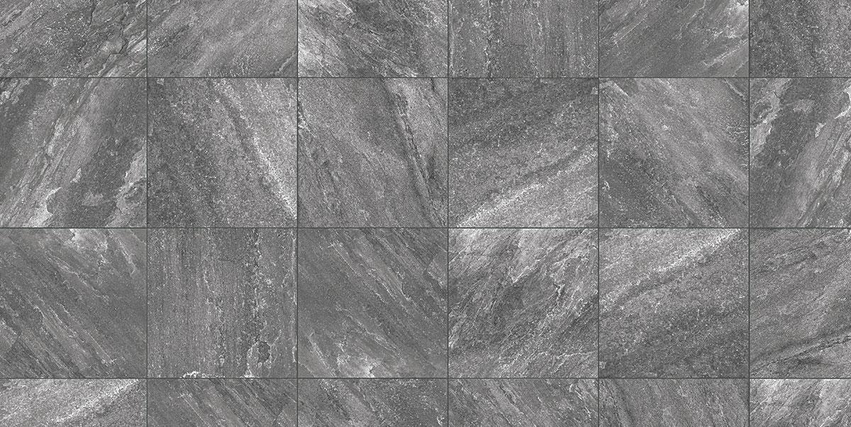 Gres spessorato QUARZO NERO 60x60x2 cm