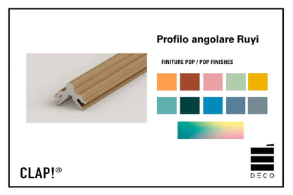 MOOVE.URBAN- Profilo per rivestimento a posa immediata - Modello Ruyi - Finitura Pop/RAL