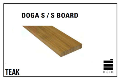 LEGNI NATURALI - TEAK - Doga S - 19x90mm