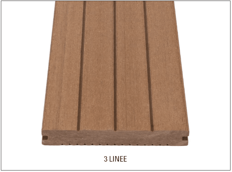 DÉCOWOOD - Pavimento per esterno - Profilo Poetto - 19x146x2900mm