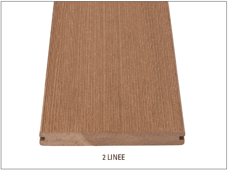 DÉCOWOOD - Pavimento per esterno - Profilo Plus Solido- 20x165x2200mm