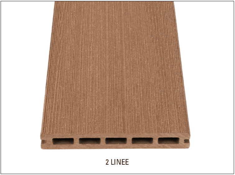 DÉCOWOOD - Pavimento per esterno - Profilo Plus Alveolare- 23x165x2200mm