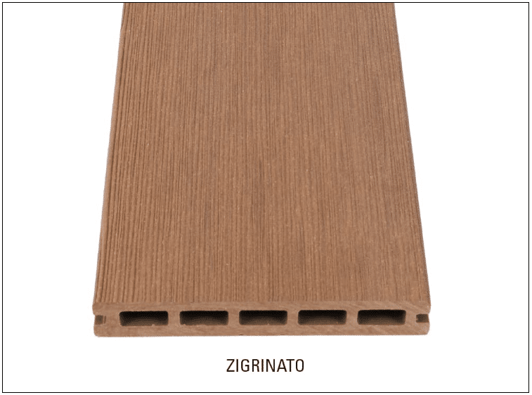 DÉCOWOOD - Pavimento per esterno - Profilo Plus Alveolare- 23x165x2200mm