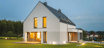BIRK - Lampada per esterno con Led nascosto alla vista - colore Antracite
