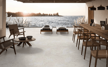 Gres spessorato ULTRA SHELLSTONE BIANCO 60x60x2 cm