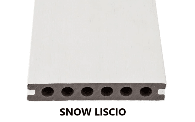 DOGHE ULTRASHIELD - Pavimento per esterno - Doga Classica - Finitura Snow - 23x138x2200mm