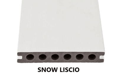 DOGHE ULTRASHIELD - Pavimento per esterno - Doga Classica - Finitura Snow - 23x138x2200mm