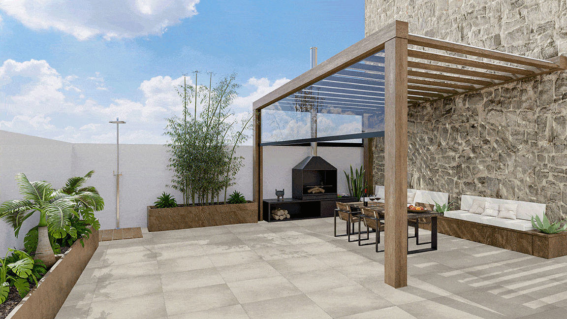 Gres spessorato ULTRA SOLID BEIGE 60x60x2 cm