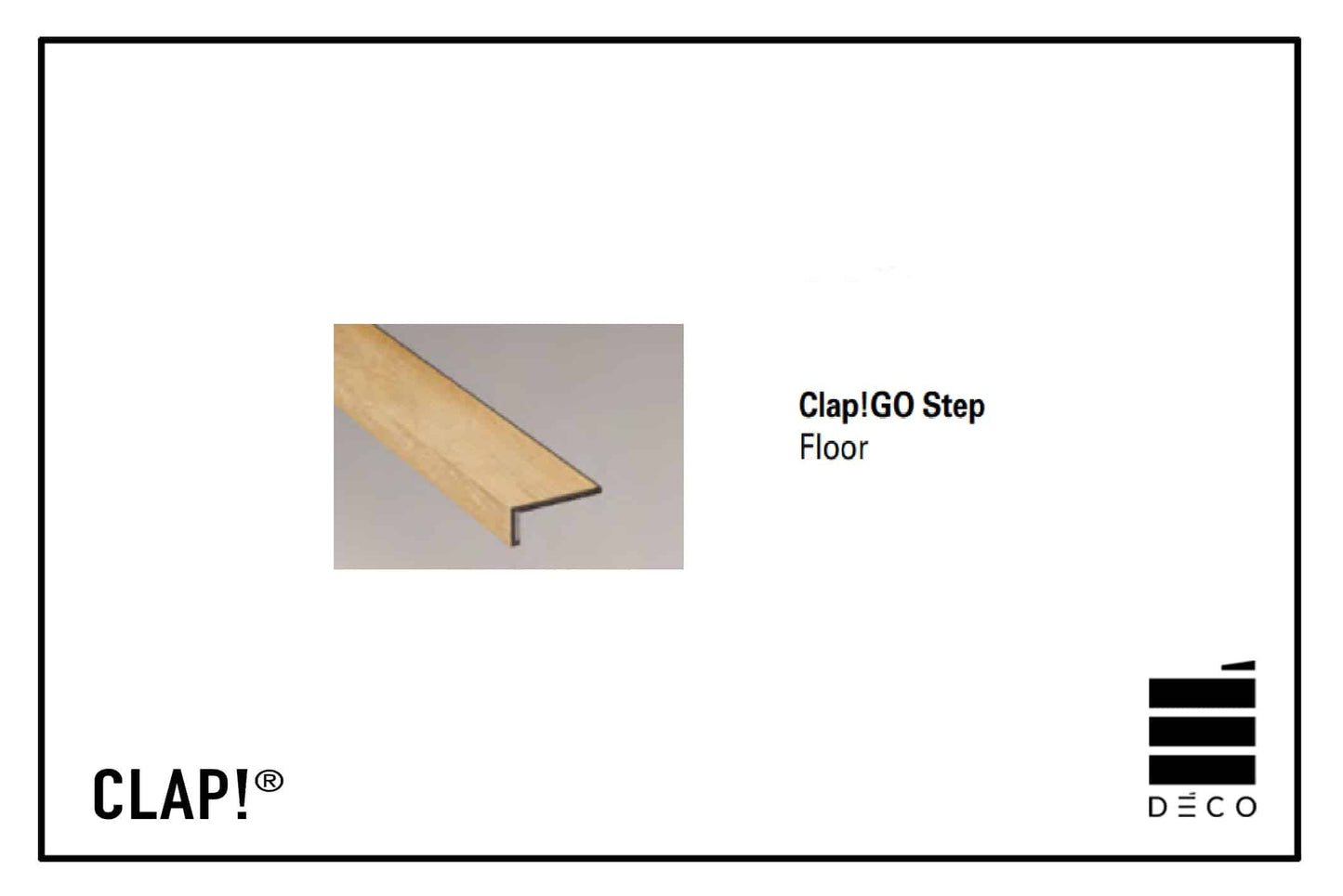 CLAP!GO- Step Incastro Smart FLOOR - Rivestimento scalino per pavimento a posa immediata - Finitura abbinata al pavimento