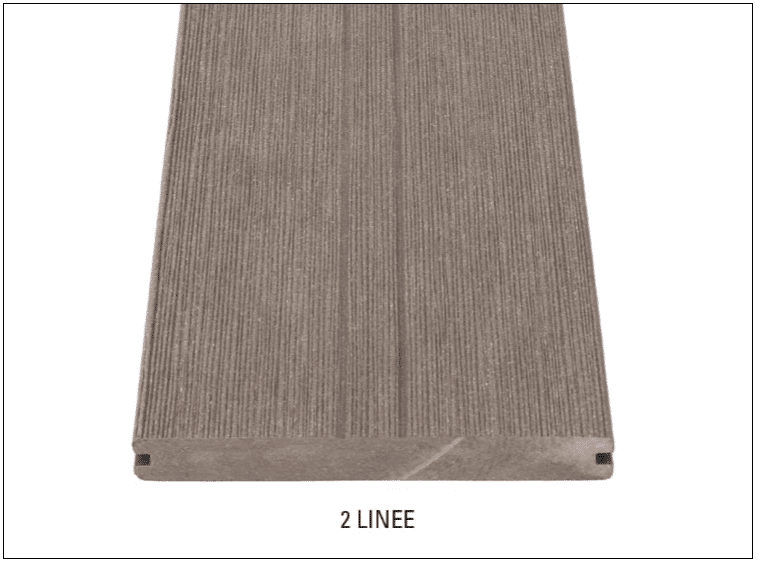 DÉCOWOOD - Pavimento per esterno - Profilo Plus Solido- 20x165x2200mm