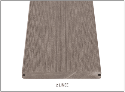 DÉCOWOOD - Pavimento per esterno - Profilo Plus Solido- 20x165x2200mm