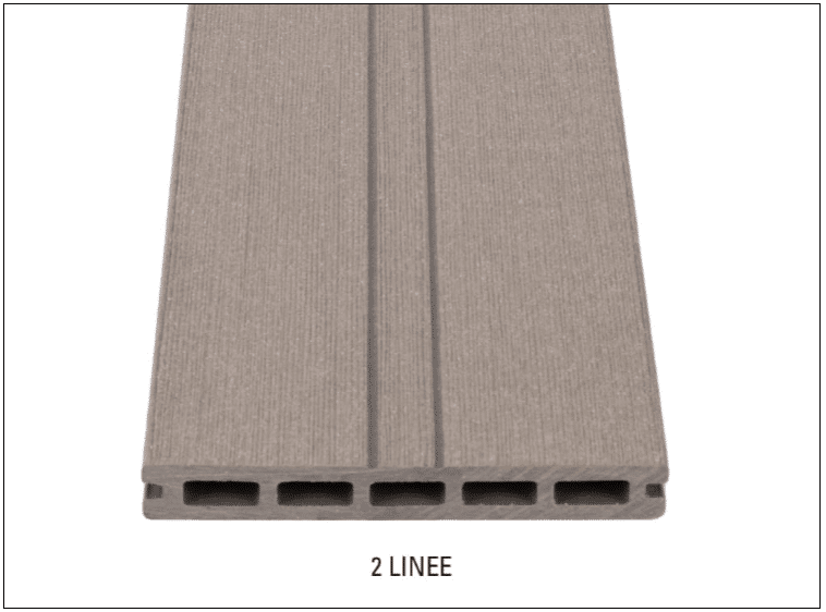 DÉCOWOOD - Pavimento per esterno - Profilo Plus Alveolare- 23x165x2200mm