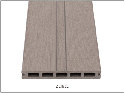 DÉCOWOOD - Pavimento per esterno - Profilo Plus Alveolare- 23x165x2200mm
