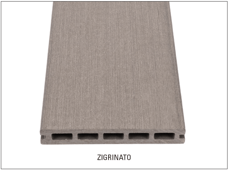 DÉCOWOOD - Pavimento per esterno - Profilo Plus Alveolare- 23x165x2200mm