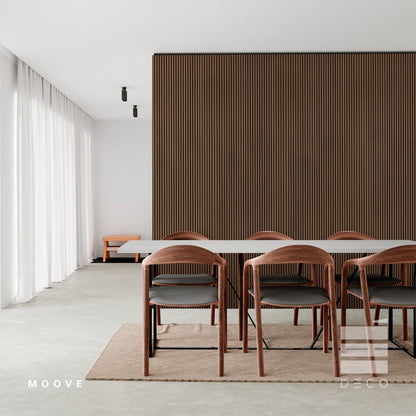 MOOVE.URBAN/Classic- Rivestimento a posa immediata - Finitura Teak - Doga Golden 11x206x2800mm
