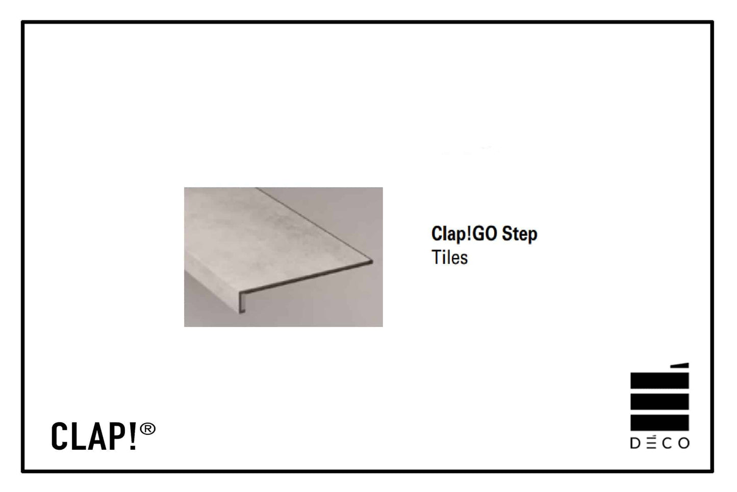 CLAP!GO- Step Incastro Smart TILES - Rivestimento scalino per pavimento a posa immediata - Finitura abbinata al pavimento