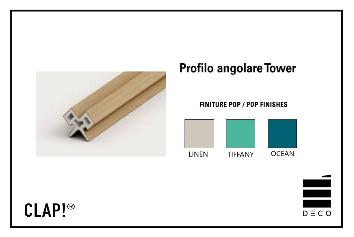 MOOVE.URBAN- Profili + magatelli + microgroppini - Modello Tower - Finitura Linen, Tiffany e Ocean