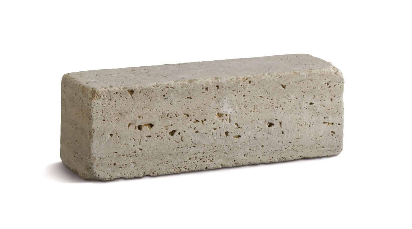 TRAVERTINO CLASSICO - Blocchetti per Muretto in Pietra Naturale per Esterno