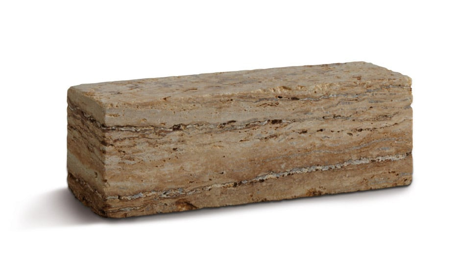 TRAVERTINO GIALLO - Blocchetti per Muretto in Pietra Naturale per Esterno