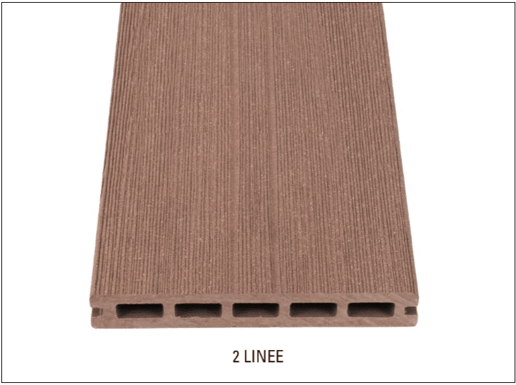 DÉCOWOOD - Pavimento per esterno - Profilo Plus Alveolare- 23x165x2200mm