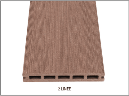 DÉCOWOOD - Pavimento per esterno - Profilo Plus Alveolare- 23x165x2200mm
