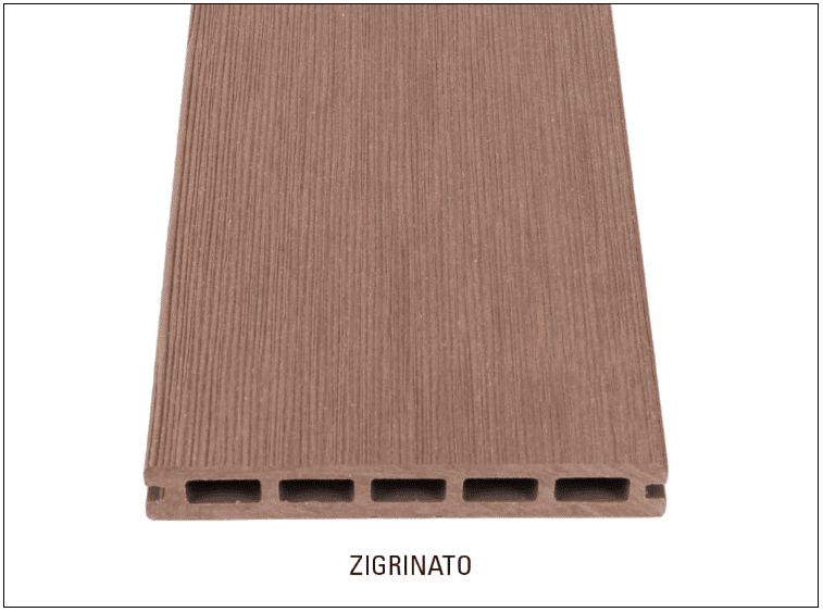 DÉCOWOOD - Pavimento per esterno - Profilo Plus Alveolare- 23x165x2200mm