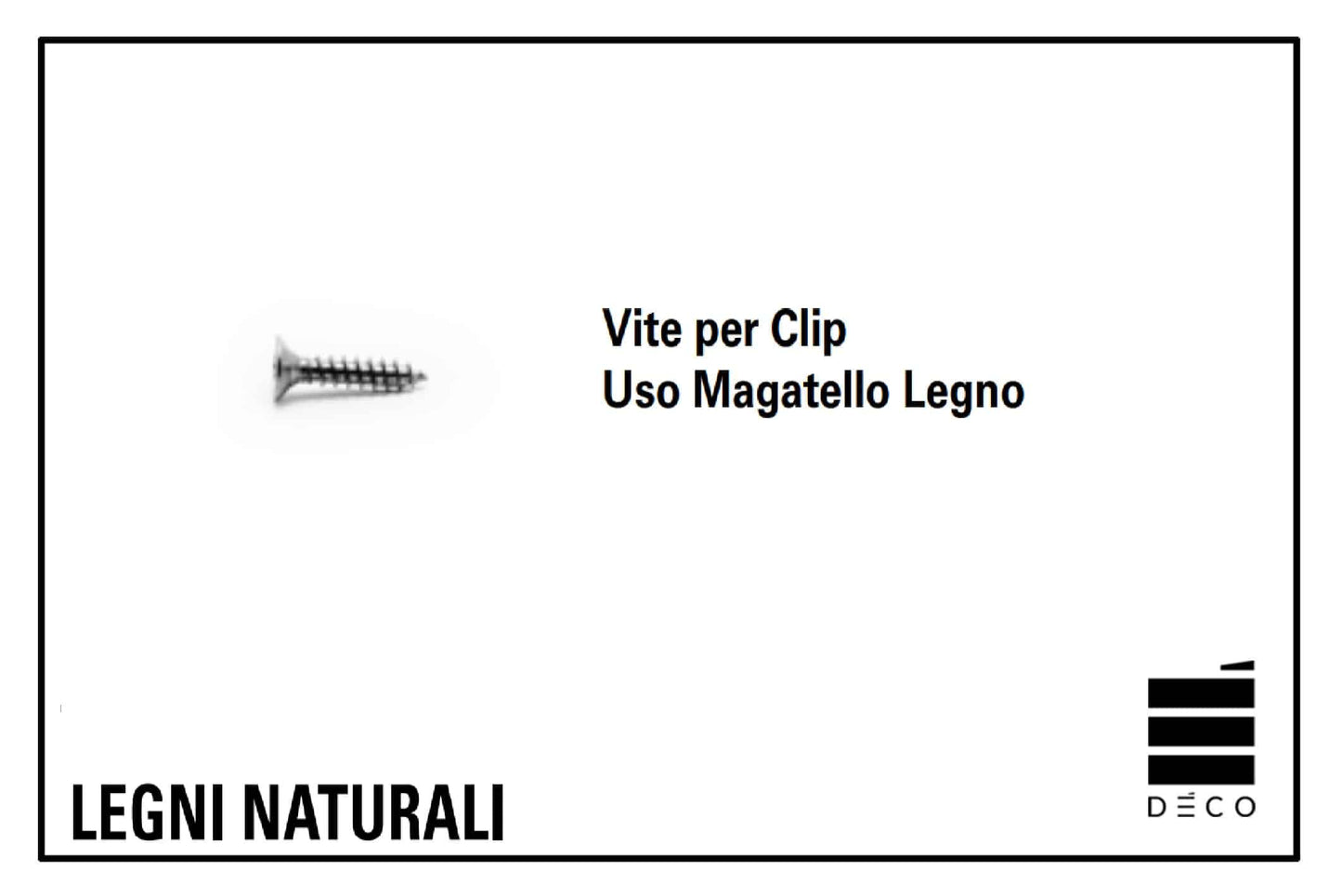 LEGNI NATURALI - Vite per Uso Magatello Legno - Confezione da 500 pz.